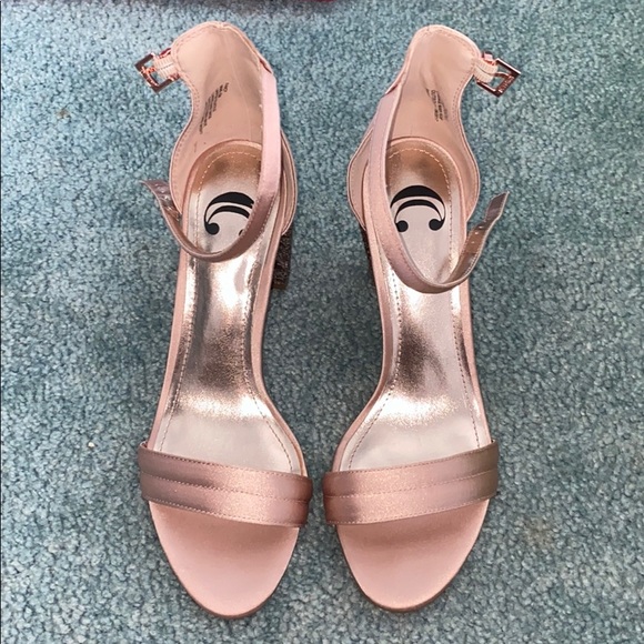 Charming Charlie Shoes - Pink Sparkly Heels/ Prom Heel